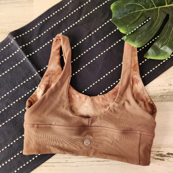Lululemon Align Bra Shine Light Support A/B Cup Cacao Size 4 - Picture 5 of 5